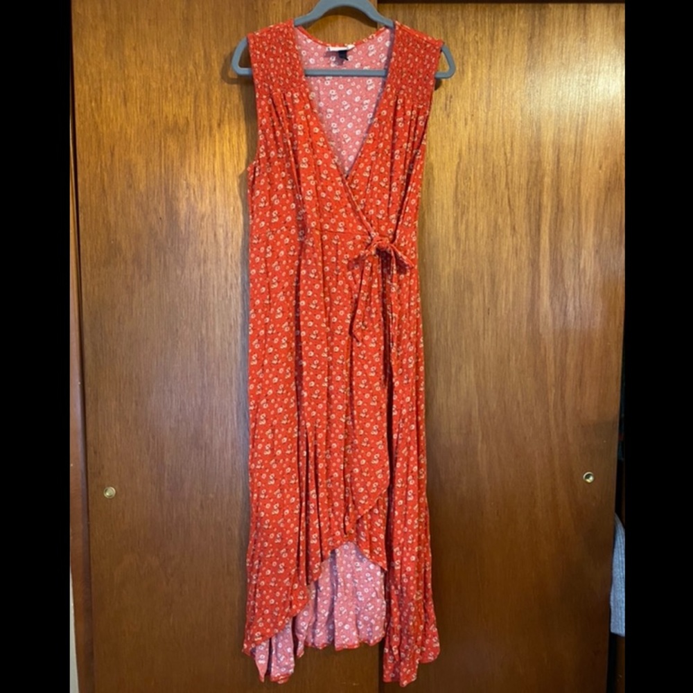 Floral wrap dress